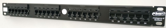 A - 24PORT CAT6  UTP PATCH PANEL  PATCH PANEL NETWORK