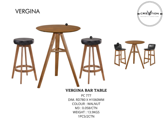 Vergina Bar Table