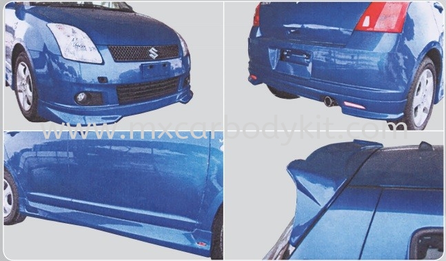 SUZUKI SWIFT 2004 RSR BODYKIT WITH SPOILER  SWIFT 2004 - 2012 SUZUKI