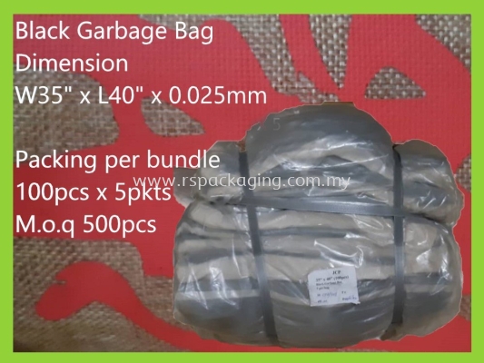 35''/40'' GARBAGE BAG (+-500 PCS)