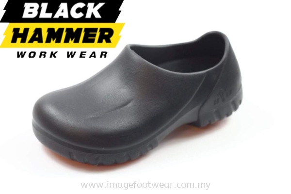 BLACK HAMMER Men Safety Clogs BHC077 -BLACK Colour