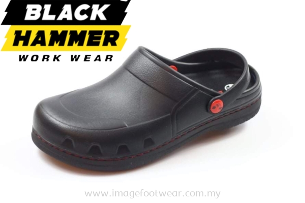 BLACK HAMMER Men Safety Clogs BHC101 -BLACK Colour