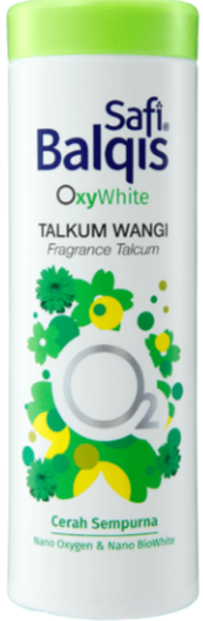 Safi Balqis Oxywhite Talkum Hijau Wangi 90g