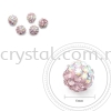 Bling Ball, 6mm, B004 Light Rose + Rainbow White, 5pcs:pack Others