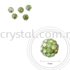 Bling Ball, 6mm, B026 Olivine + Peridot + Crystal AB, 5pcs:pack Others
