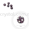 Bling Ball, 6mm, C012 Amethyst + Rainbow DOT, 5pcs:pack Others