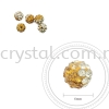 Bling Ball, 6mm, B030 Topaz + Jonquil, 5pcs:pack Others