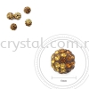 Bling Ball, 6mm, B031 Topaz + Light Brown, 5pcs:pack 06mm Bling Ball