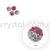 Bling Ball, 10mm, B004, Rose + Light Rose + Rainbow White, 4pcs:pack 10mm Bling Ball