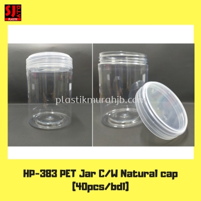 HP-383 PET Jar (White)