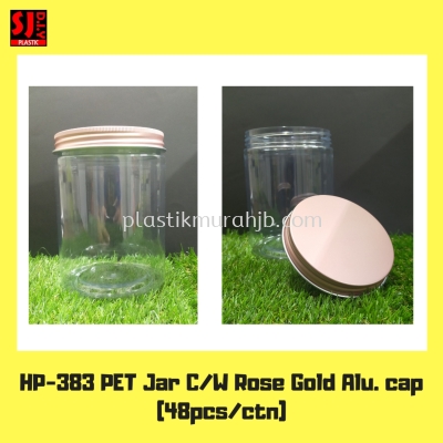 HP-383 Balang Kuih PET (Penutup Aluminium) Rose Gold 