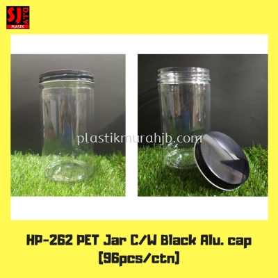 HP-262 Balang Kuih PET (Penutup Aluminium) Hitam 