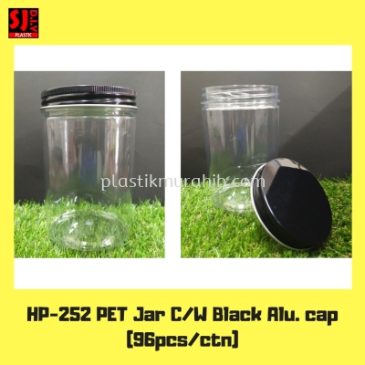 HP-252 PET Jar (Aluminium Cap) Black