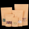 Craft Paper Zipper Pouch Bag Flexible Packaging  Food Packaging
