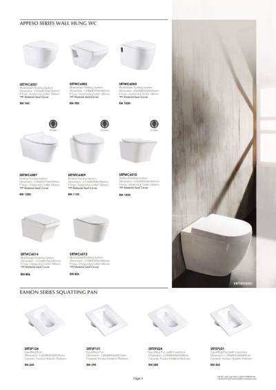Appeso Series Wall Hung WC