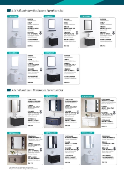 Cabana Ready Made Basin Cabinet With Mirror Catalog