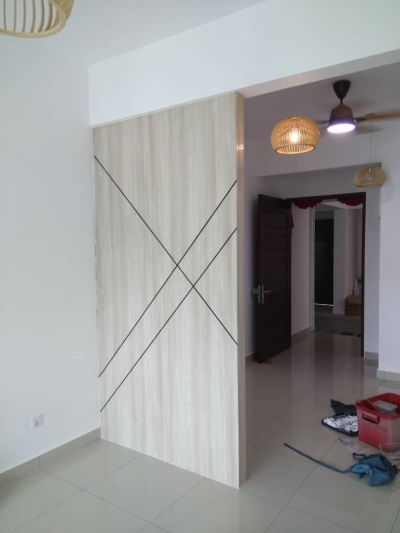 Wall Style Wood Grain Divider 