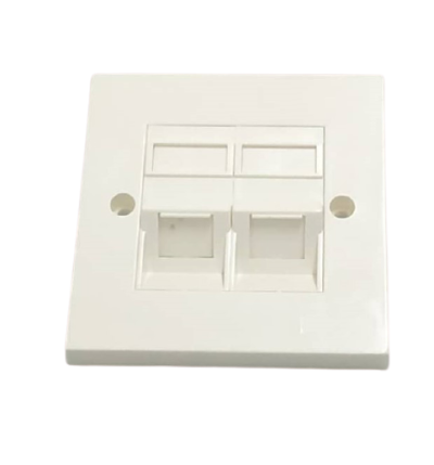 ALL-LINK - 45 DOUBLE PORT  FACE PLATE 