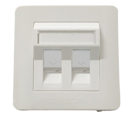 C - 45 DOUBLE PORT  FACE PLATE