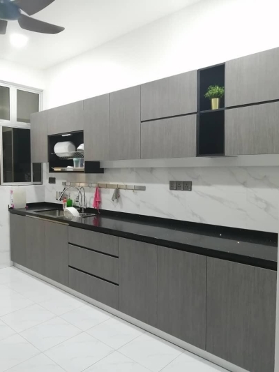 Melamine Door Kitchen Cabinet - Sample @ Penang