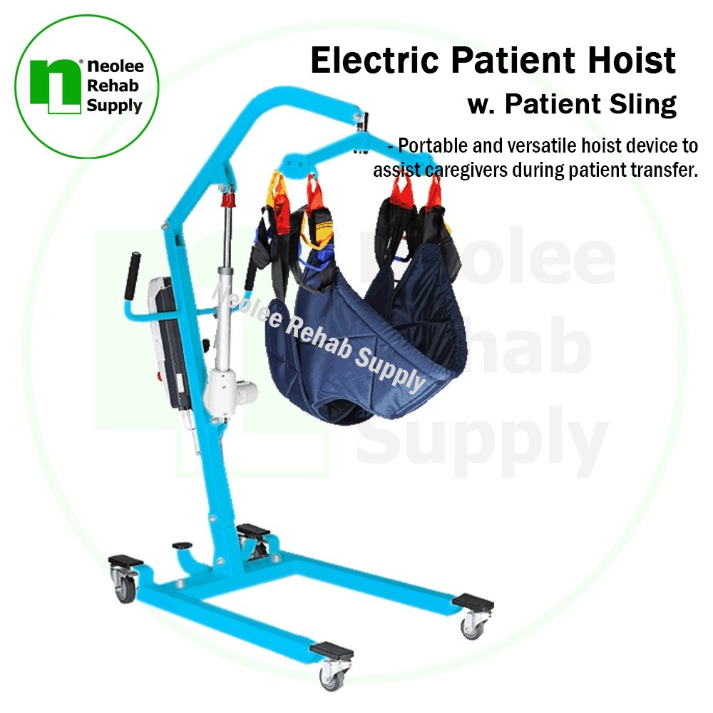 Electric Patient Hoist W Patient Sling Supplier Suppliers Supplies Supply Medical Devices Patient Hoist Neolee Rehab Supply Sdn Bhd