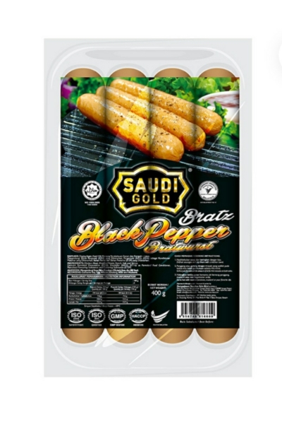 Saudi Black Pepper Bratwurst Sausage 1kg