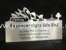 Aluminum Plate with Sticker Wording Metal Signage