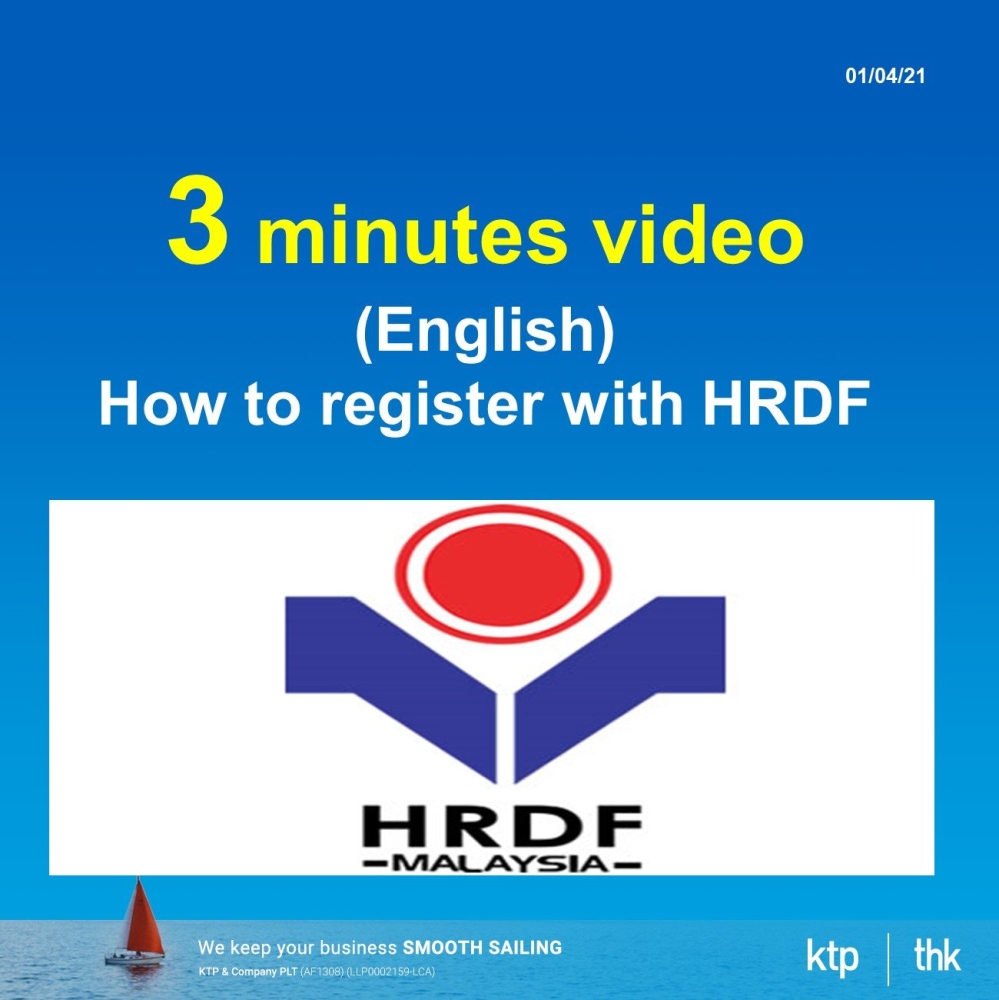 3 minutes video on how to register HRDF