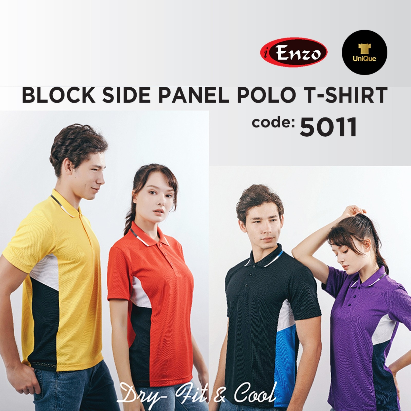 Air Micro T-shirt Collar | Plain Collar T-shirt |  Polo T-shirt | Adult 5011