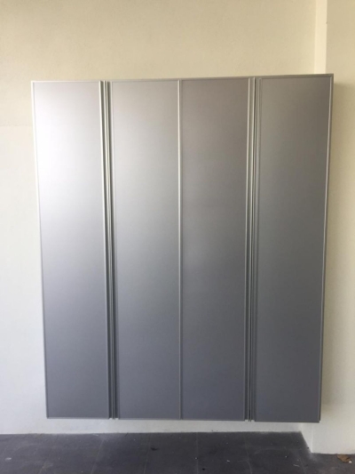 Kitchen Aluminium ( Silver) Cabinet Door With Composite Panel(SILVER)   