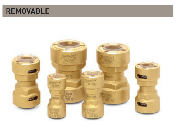 ZoomLock Push Removable Couplings (5/8")