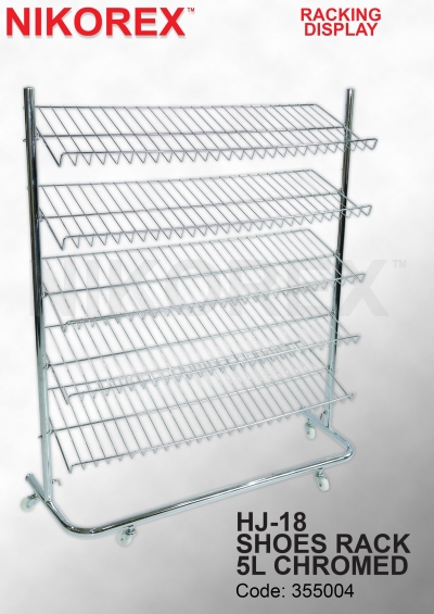 355004 - CHROME SHOE RACK 5 LAYERS HJ-18 