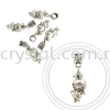 Dangle Charms, D28, Plated, 5pcs:pack Plated Color Dangle Charms Charms