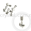 Dangle Charms, D07, Plated, 5pcs:pack Plated Color Dangle Charms Charms