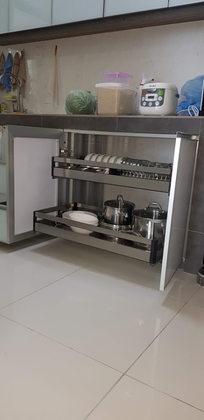 Aluminium Kitchen Cabinet Design & Real Sample In Johor Bahru Nusajaya