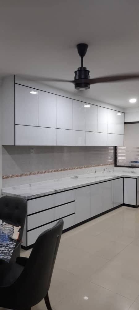 Contoh Rekaan Kabinet Dapur Aluminium Yang Sesuai Dan Siap Pasang di Kawasan Selangor Kabinet Dapur Aluminium Kabinet Dapur Rujukan Reka Bentuk UbahSuai Malaysia