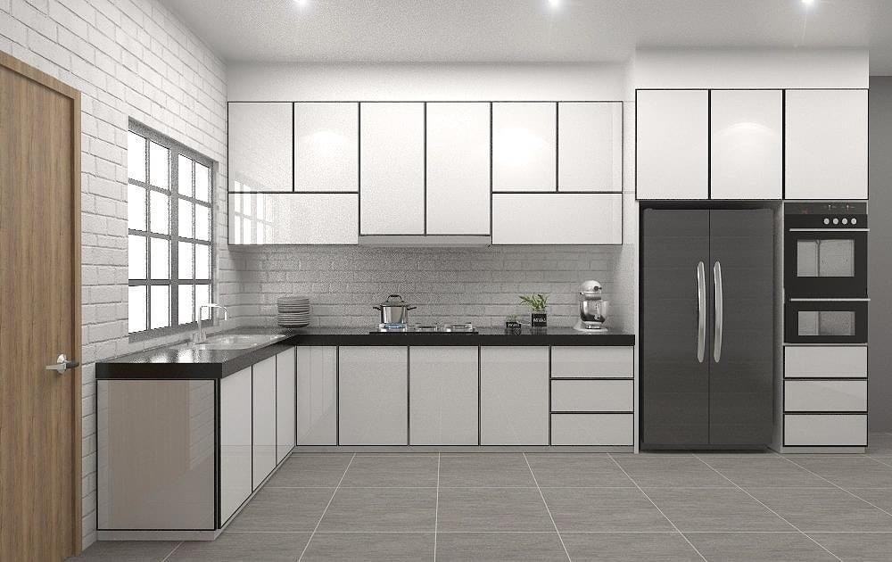 Contoh Rekaan Kabinet Dapur Aluminium Yang Sesuai Dan Siap Pasang di Kawasan Selangor Kabinet Dapur Aluminium Yang Sesuai Di Malaysia Kabinet Dapur Rujukan Reka Bentuk UbahSuai Malaysia