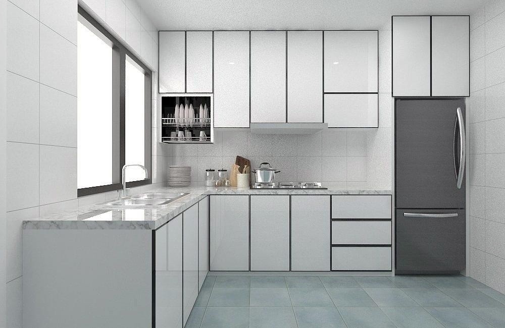 Contoh Rekaan Kabinet Dapur Aluminium Yang Sesuai Dan Siap Pasang di Kawasan Selangor Kabinet Dapur Aluminium Kabinet Dapur Rujukan Reka Bentuk UbahSuai Malaysia