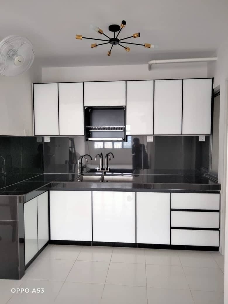 Contoh Rekaan Kabinet Dapur Aluminium Yang Sesuai Dan Siap Pasang di Kawasan Selangor Kabinet Dapur Aluminium Yang Sesuai Di Malaysia Kabinet Dapur Rujukan Reka Bentuk UbahSuai Malaysia