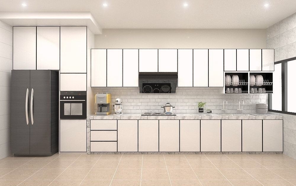 Contoh Rekaan Kabinet Dapur Aluminium Yang Sesuai Dan Siap Pasang di Kawasan Selangor Kabinet Dapur Aluminium Kabinet Dapur Rujukan Reka Bentuk UbahSuai Malaysia