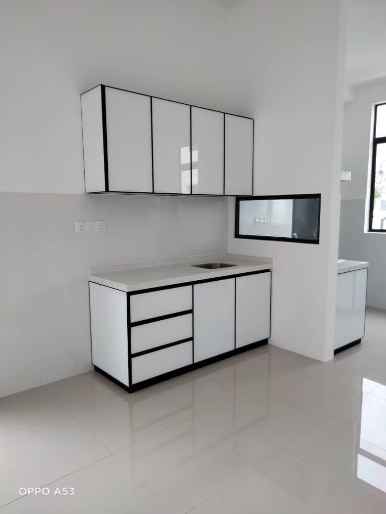 Contoh Rekaan Kabinet Dapur Aluminium Yang Sesuai Dan Siap Pasang di Kawasan Selangor Kabinet Dapur Aluminium Kabinet Dapur Rujukan Reka Bentuk UbahSuai Malaysia