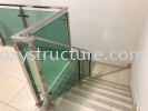 To Fabrication Staircase Stainless Steel with Tempered Glass Stairs Balcony