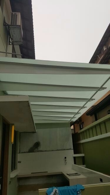 Sample Glass Canopy Completed in Area Selangor Glass Canopy / Glass Awning Roofing & Awning Malaysia Reference Renovation Design 