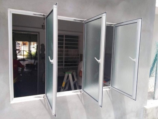  Of Aluminium Casement Window Completed installation in Selangor