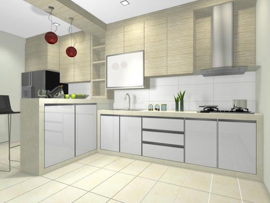 Kitchen Cabinet 3D Design Suitable Malaysia 2021