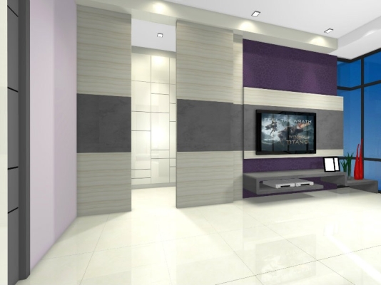 Plaster Ceiling / Living 3D Design Suitable In Malaysia 2021