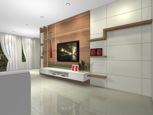 Custom Living Furniture 3D Design Suitable Malaysia 2021