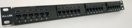 ALL-LINK - 24PORT CAT6 UTP PATCH PANEL PATCH PANEL Network