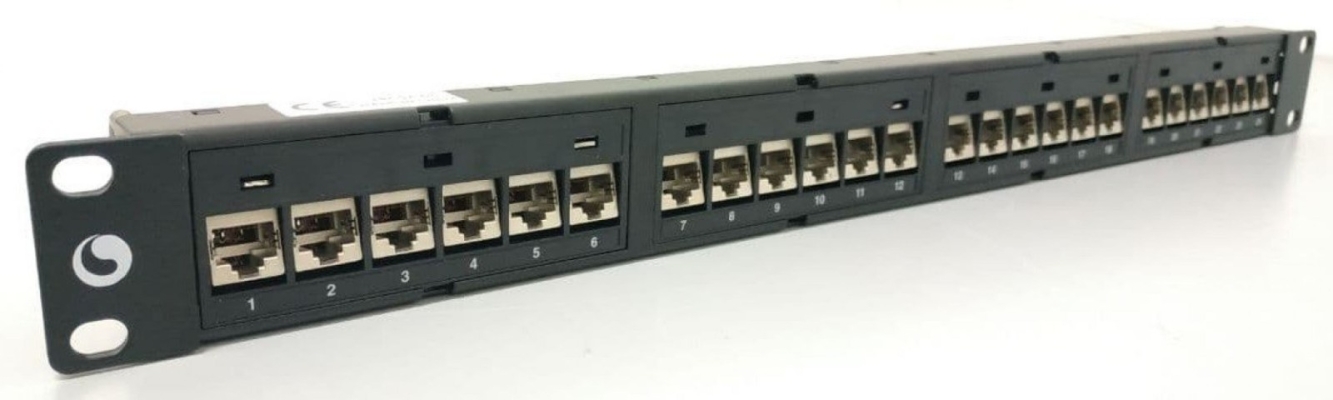 C - 24PORT CAT6A UTP PATCH PANEL