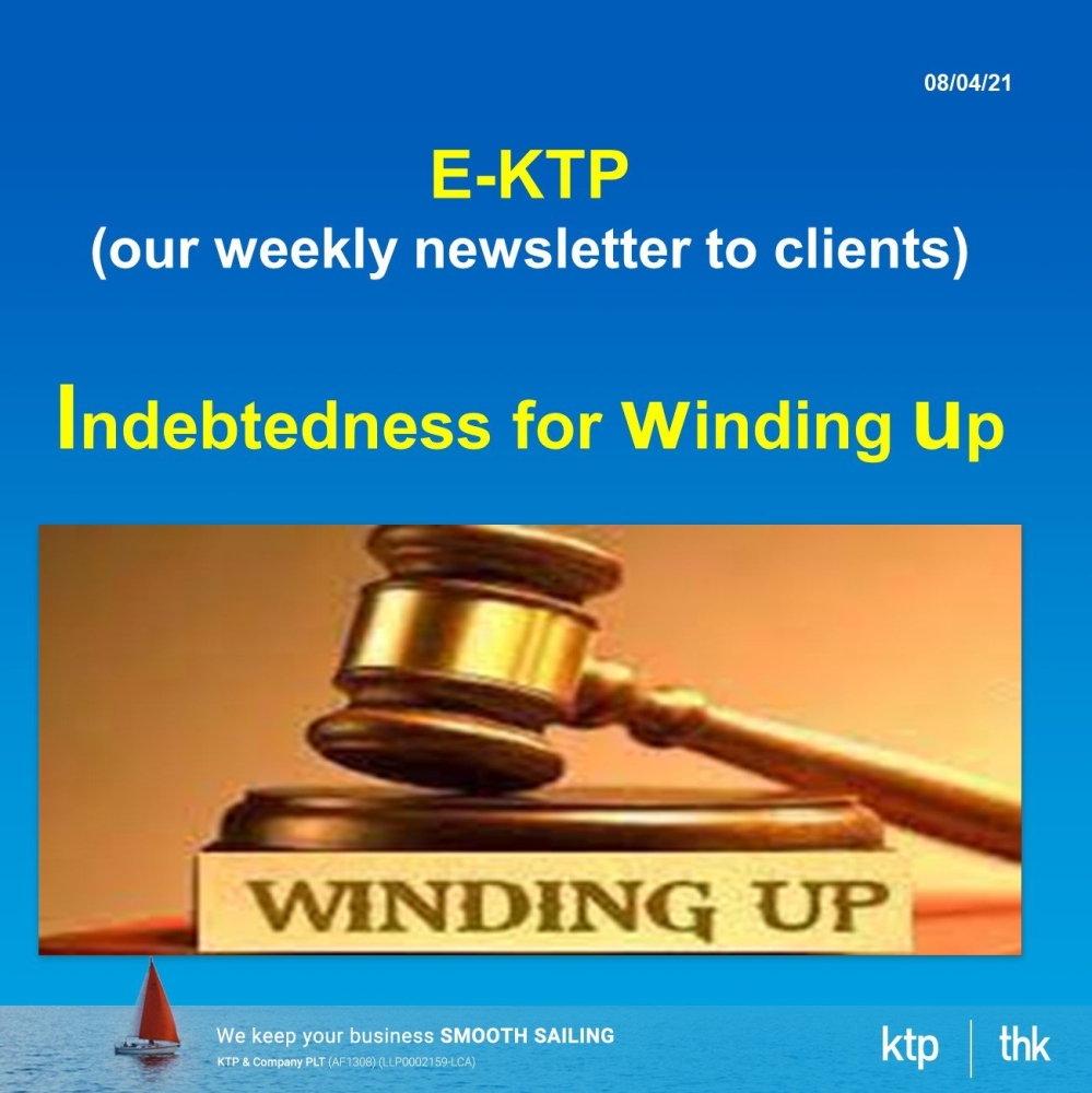 Weekly E-KTP Newsletter #191: Permanently increase of Indebtedness threshold to RM50,000